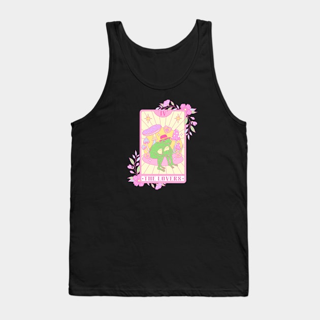 Frogs In Love The Lovers Loving Frogs Happy Valentines Day Couples Matching Tank Top by Pop Cult Store